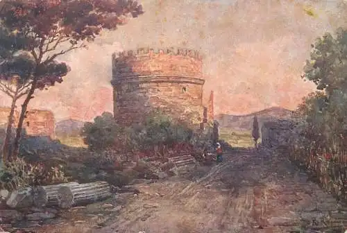 A5760 Italia Roma via Appia tomba di Cecilia Metella