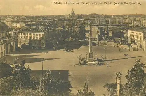A5760 Italia Roma piazza del Popolo vista dal Pincio
