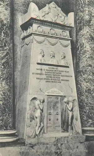 A5760 Italia Roma Canova sepolcro degli Stuardi chiesa di S. Pietro