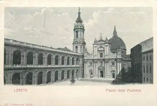 A5760 Italia Loreto Piazza della Madonna 1900