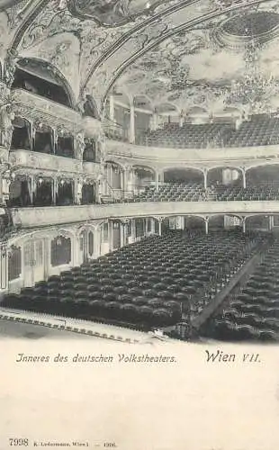 A5760 Austria Wien inneres des deutschen Volkstheaters AK