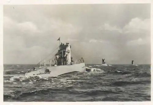 Navigation ship battleship navy U-Boote in Fahrt submarine photo 6 x 8 cm