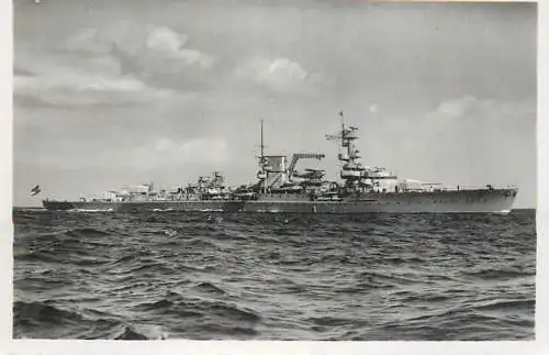 Navigation ship battleship navy Kreuzer Leipzig mit Bordflugzeug photo 6 x 8 cm