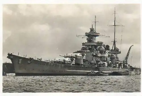 Navigation ship battleship navy Schlachtschiff Scharnhorst photo 6 x 8 cm
