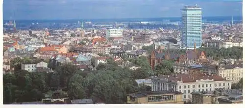 Latvia Riga non-standard 9 x 21 cm postcard