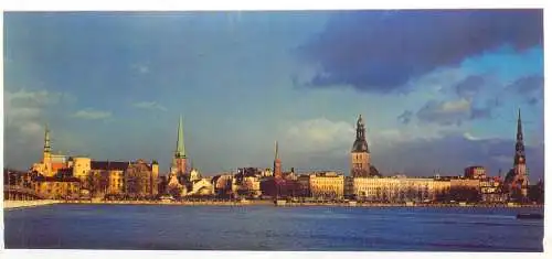 Latvia Riga non-standard 9 x 21 cm postcard