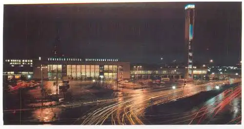 Latvia Riga central railway station non-standard 9 x 21 cm postcard