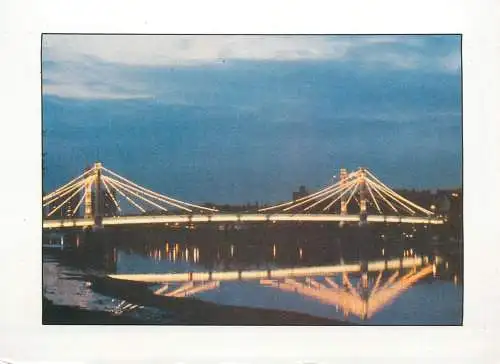England London Albert Bridge non-standard  12 x 17 cm postcard
