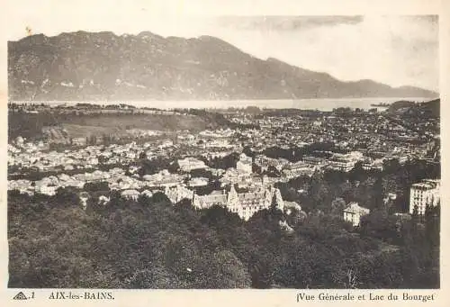 A5764 France Aix les Bains vue generale et Lac du Bourget