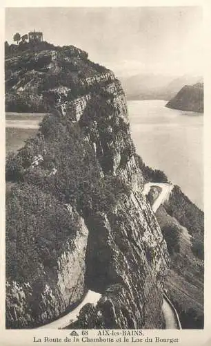 A5764 France Aix les Bains La Route de la Chambotte et le Lac du Bourget