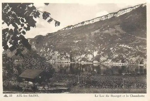 A5764 France Aix les Bains lac du Bourget et la Chambotte