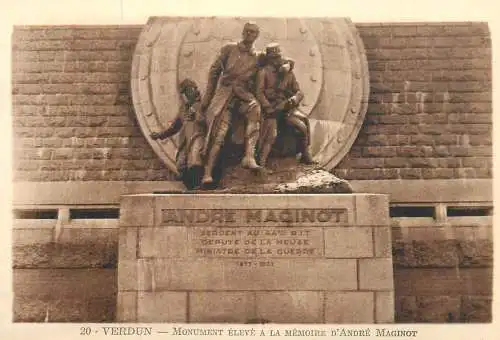 A5764 France VERDUN - Monument eleve a la memoire d`Andre Maginot