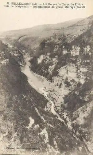 A5763 France Bellegarde  les gorges du Canon barrage