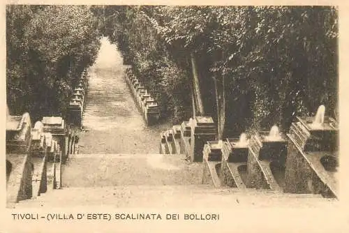 A5763 Italia Tivoli villa d`Este scalinata dei Bollori