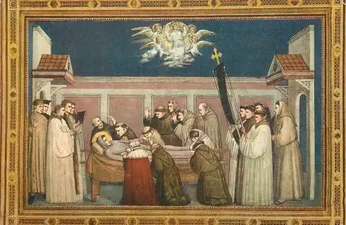 A5763 Italia Firenze chiesa di S. Croce esequie di S. Francesco affresco - Giotto