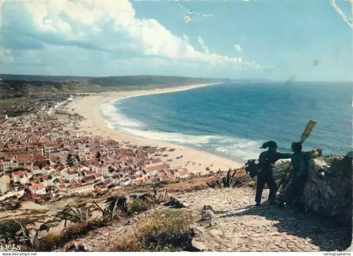 A5314 Portugal Nazare beach partial view
