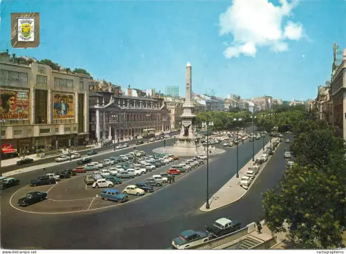 A5314 Portugal Lisbon Restores' Square and Liberty Avenue