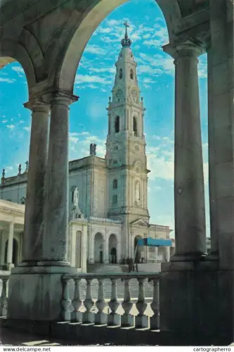 A5314 Portugal Fatima Basilica and the Arcades typical architecture
