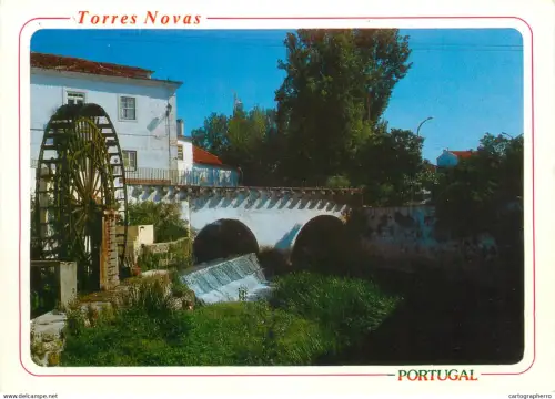 A5314 Portugal Torres Novas Noria in the river