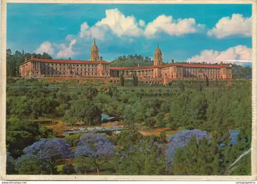 A5313 South Africa Pretoria Union Building with Jacarandas in bloom