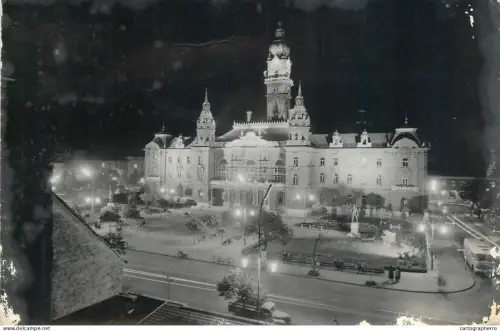 A5310 Hungary Gyor Town Hall night view