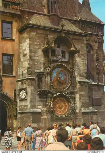 A5310 Czech Republic Prague Town Hall with old clock detail aspect