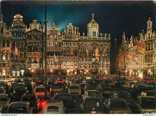 A5308 Belgium Bruxelles Grand Place vue nocturne