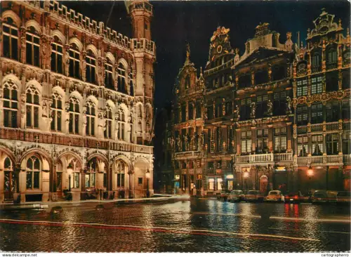 A5308 Belgium Bruxelles Grand Place vue de nuit