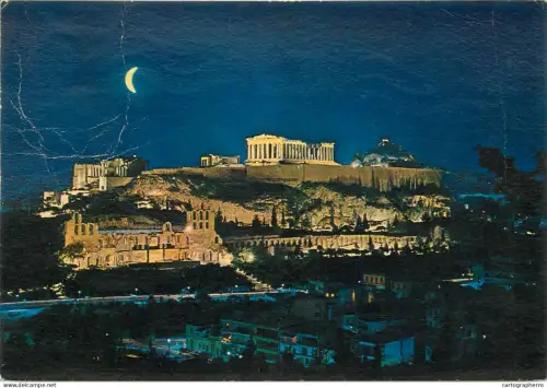 A5307 Greece Athens Acropolis illuminated