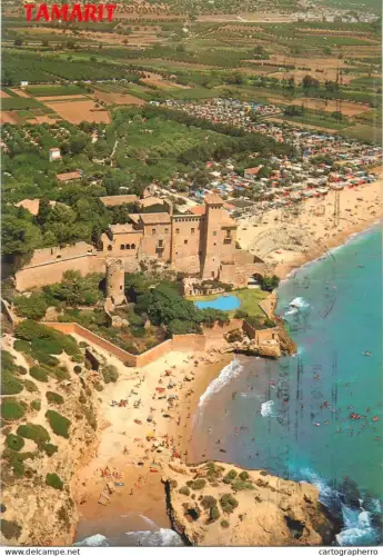 A5307 Spain Costa Dorada Tarragona Camping Tamarit aerial view