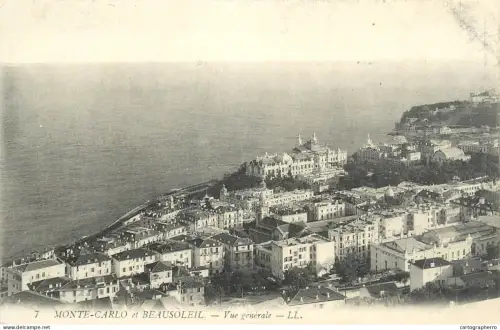 A5302 Monaco Monte Carlo et Beausoleil vue generale