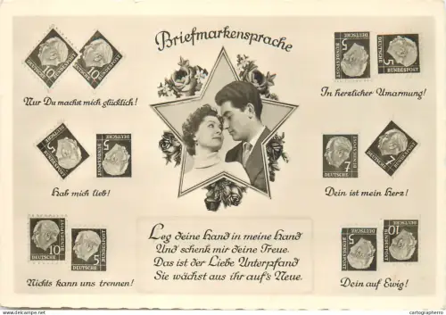 A5815 Briefmarken Sprache / Stamp Language / Germany