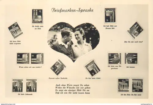 A5815 Briefmarken Sprache / Stamp Language / Germany