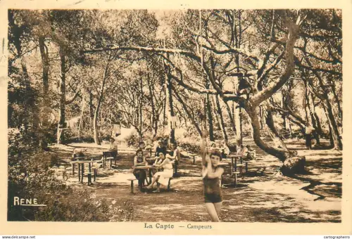 A5815 Hyeres La Capte - Camping campeurs