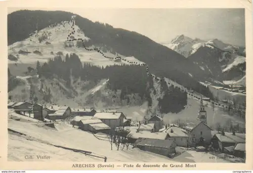 A5814 Areches piste de descente du Grand Mont