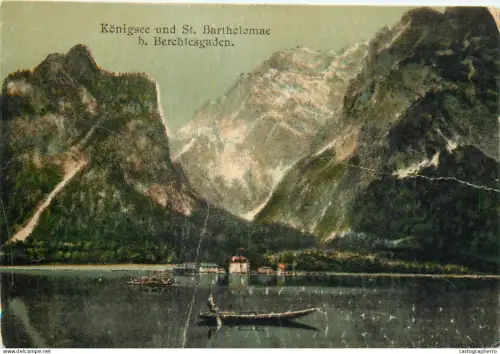 A5302 Germany Konigsee und St Bartholomae bei Berchtesgaden