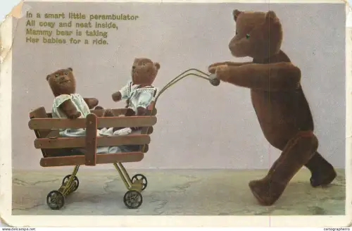 A5301 Holidays and celebrations greetings Toy family bear