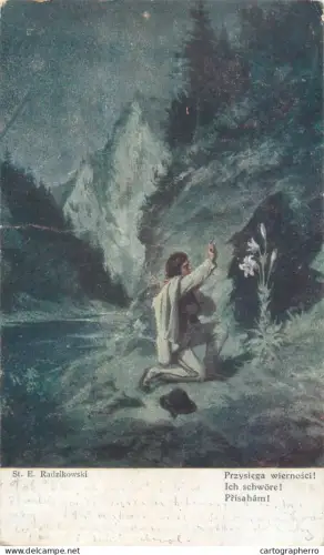 A5797 Polish artist Walery Eljasz Radzikowski artwork Boginka tatrzaska (Tatra Mountain Spirit)