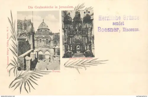 A5799 Die Grabeskirche in Jerusalem 1898