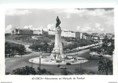 A5799 Lisboa Monumento Marques de Pombal c.1954
