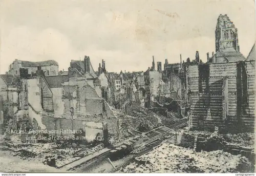 A5805 Arras Strasse Saint-Gery Zerstoerung