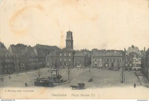 A5805 Charleville - Place Ducale tram tramway 1915