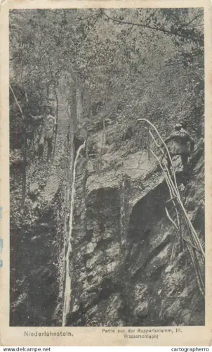 A5805 Niederlahnstein: Partie aus der Ruppertsklamm, Feldpost 1916