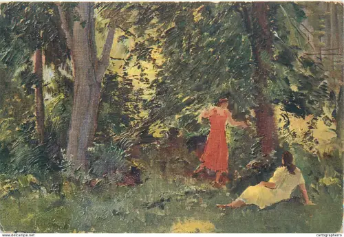 A5796 Ak. mal. Frant Hladik - Lesni idyla