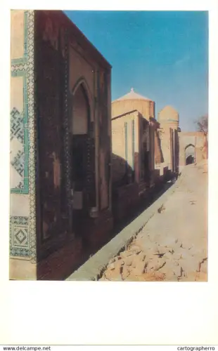A5300 Uzbekistan Samarkand Shah-i Zindah Complex Usta Ali Mausoleum detail aspect