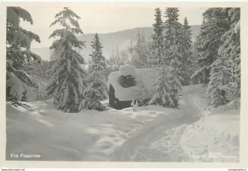 A5802 Norge Norway Norvège fra Fagernes rppc