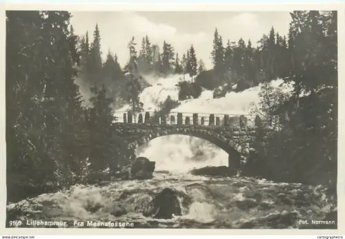 A5802 Norge Norway Norvège Lillehammer bridge rppc