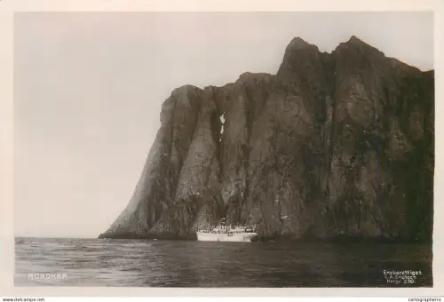 A5802 Norge Norway Norvège Nordkap ship RPPC