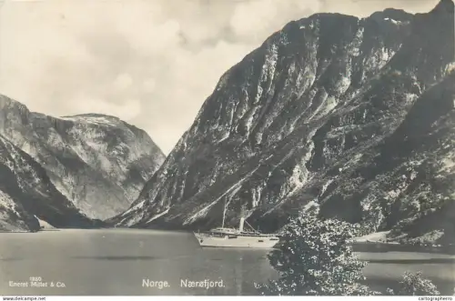 A5802 Norge Norway Norvège Nordfjord ship RPPC