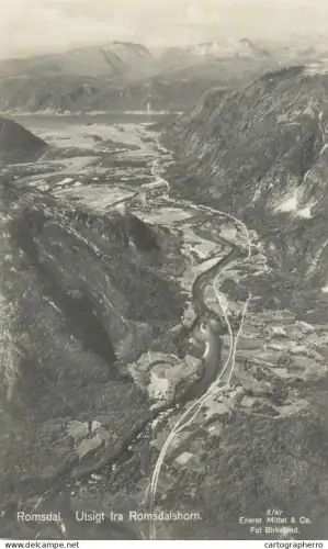A5802 Norge Norway Norvège Romsdal Romsdalshorn panorama RPPC